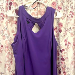 Mid length purple dress